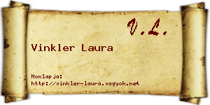 Vinkler Laura névjegykártya